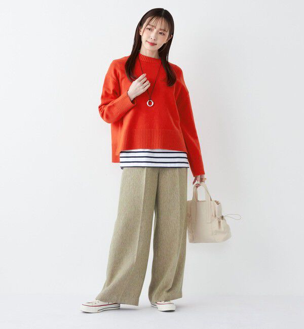 SHIPS Colors 「SHIPS Colors:〈手洗い可能〉フラッフィー クルーネック ニット◇」|ニット・セーター|
