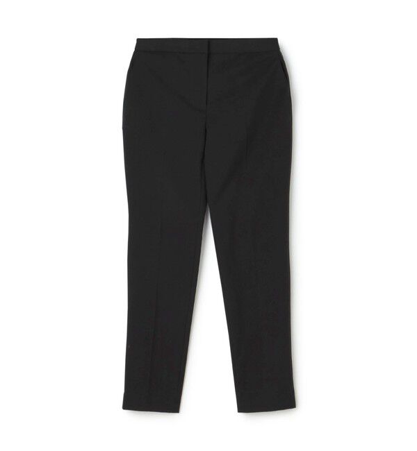 DES PRES「プレーンコットンストレッチ シガレットパンツ」|スラックス|19 ブラック