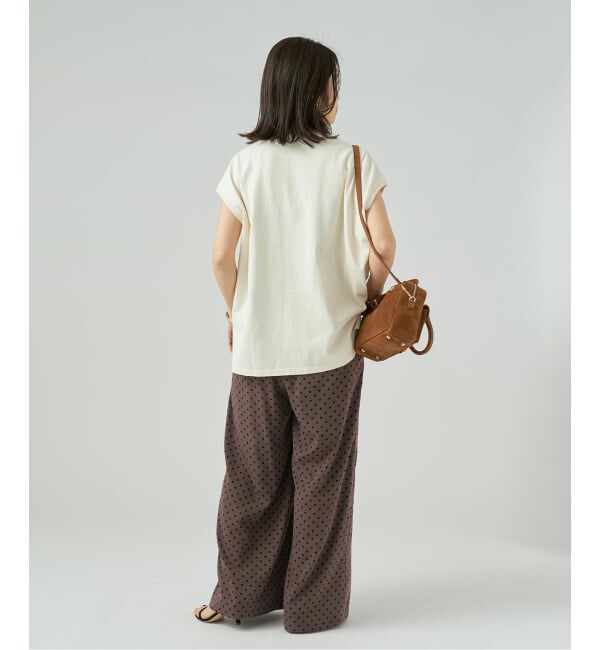 VERMEIL par iena「《手洗い可》ドットワイドパンツ」|その他|