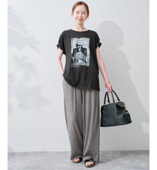SLOBE IENA「《ブラックのみWEB限定》楊柳カットソーパンツ」|その他|
