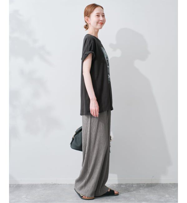 SLOBE IENA「《ブラックのみWEB限定》楊柳カットソーパンツ」|その他|