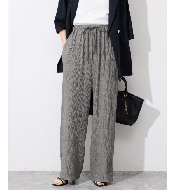 SLOBE IENA「《ブラックのみWEB限定》楊柳カットソーパンツ」|その他|