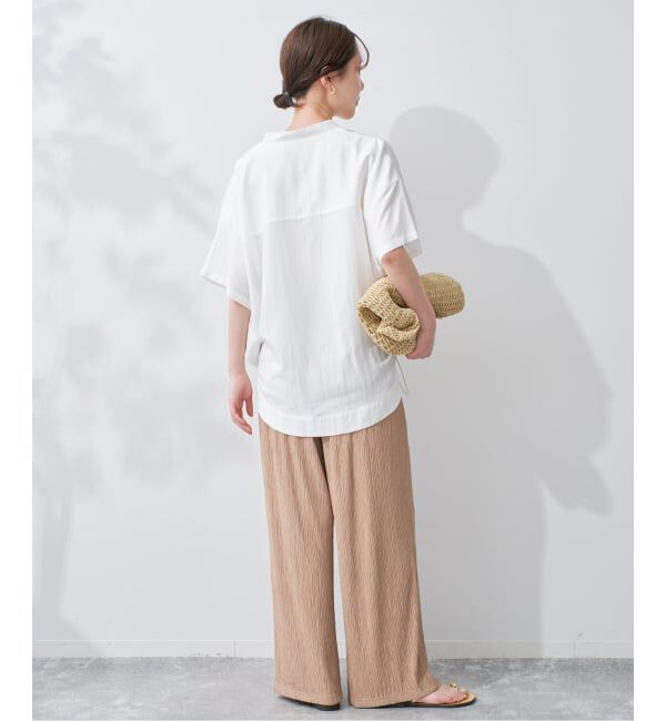 SLOBE IENA「《ブラックのみWEB限定》楊柳カットソーパンツ」|その他|