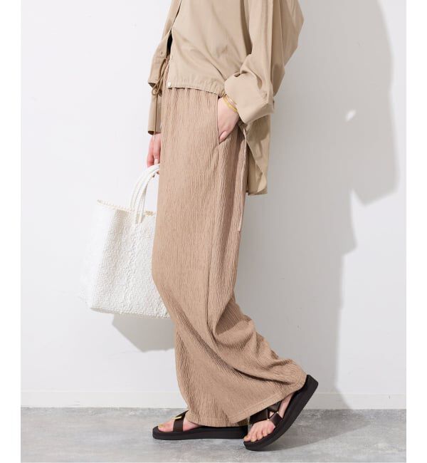 SLOBE IENA「《ブラックのみWEB限定》楊柳カットソーパンツ」|その他|