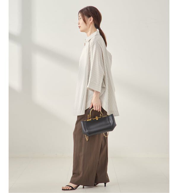 journal standard L'essage「ポプリンストライプ/無地ラウンドシャツ」|シャツ・ブラウス|