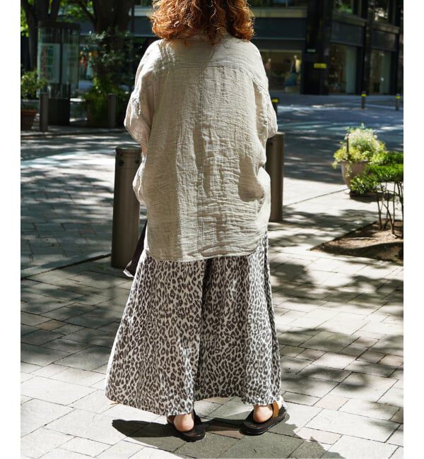 journal standard luxe「レオパリネン タックパンツ」|その他|