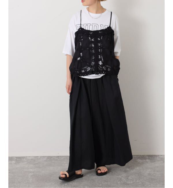 journal standard luxe「レオパリネン タックパンツ」|その他|