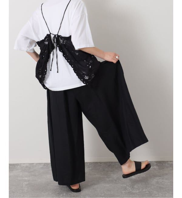 journal standard luxe「レオパリネン タックパンツ」|その他|