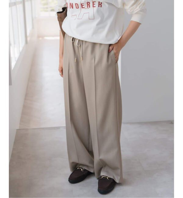 Spick and Span「《新色有り / 追加》P/Wイージースラックスパンツ」|スラックス|