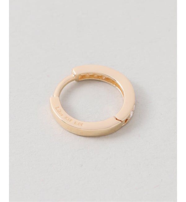 Lilas by Spick&Span「ハーフエタニティーダイヤピアス K18（両耳）」|ピアス|