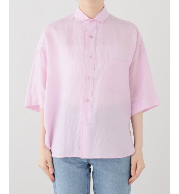 Spick and Span「《WEB限定》TICCA / ティッカ リネン半袖シャツ」|シャツ・ブラウス|