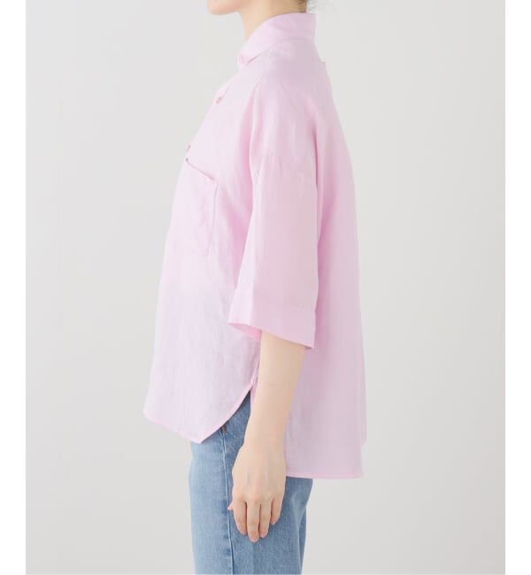 Spick and Span「《WEB限定》TICCA / ティッカ リネン半袖シャツ」|シャツ・ブラウス|