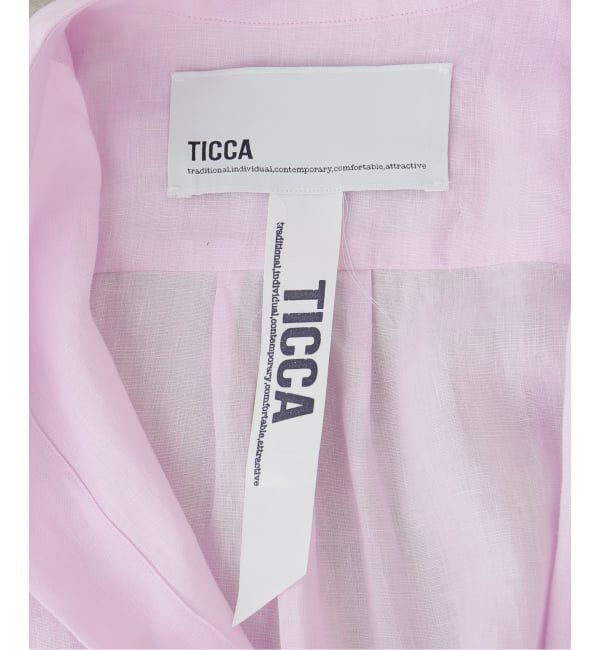 Spick and Span「《WEB限定》TICCA / ティッカ リネン半袖シャツ」|シャツ・ブラウス|