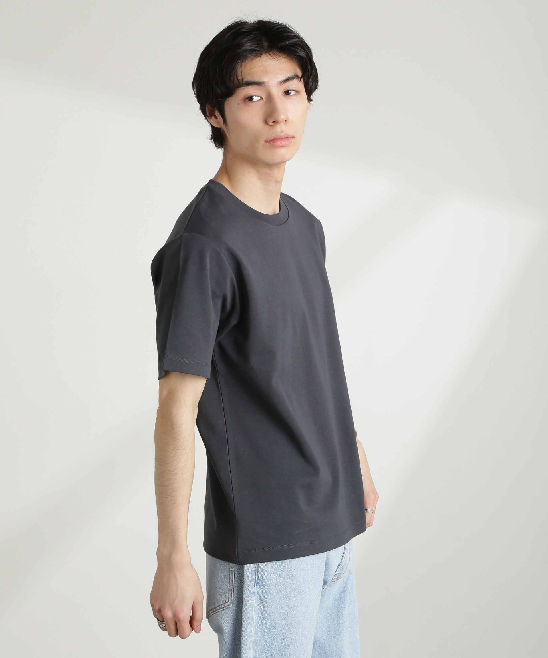 nano･universe「ダブルスムースクルーネックTシャツ 半袖」|Tシャツ・カットソー|