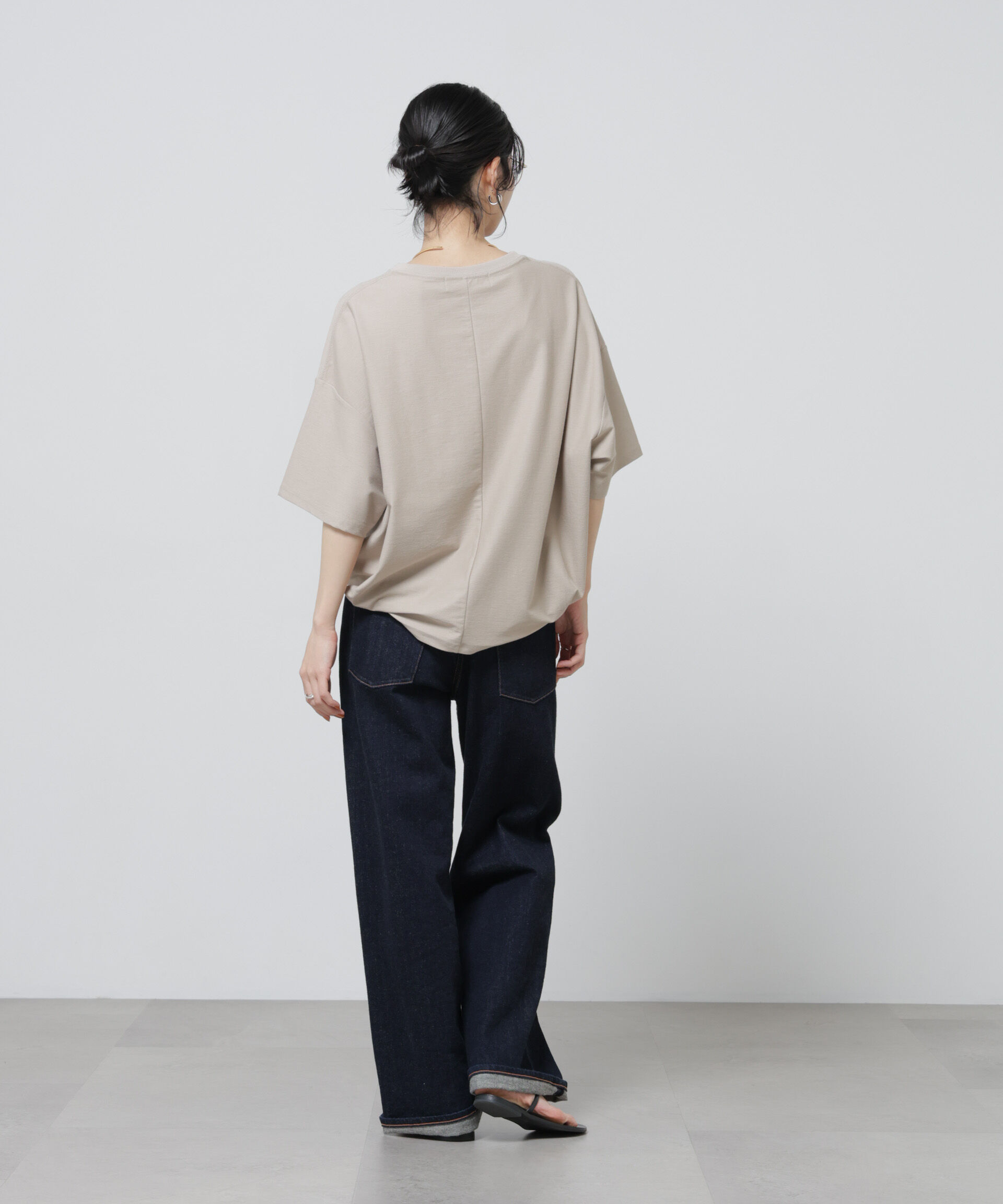 nano･universe「「Meaningful Continuity」coveross(R)ツイル調冷感プレーティング天竺Tシャツ」|Tシャツ・カットソー|