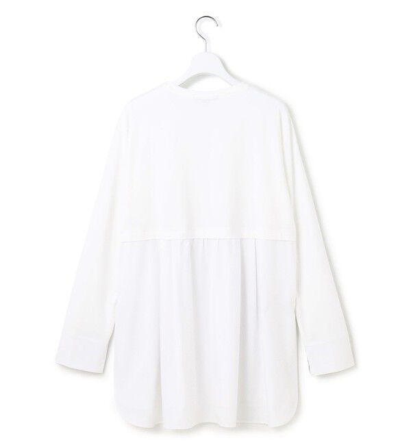 23区「【VERY掲載/洗える】ナチュラルコットンベア シャツレイヤード カットソー」|Tシャツ・カットソー|