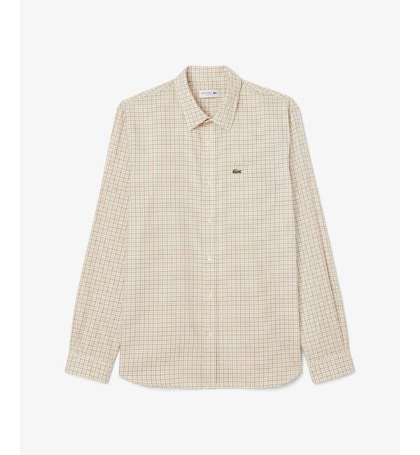 LACOSTE「オーガニックコットンフランネルチェックシャツ」|シャツ・ブラウス|