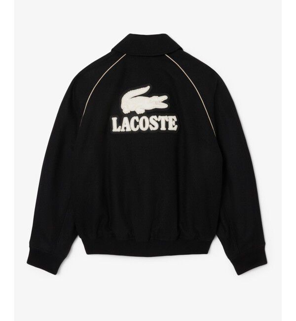 LACOSTE「バッジアクセントウールバーシティジャケット」|ブルゾン・スタジャン|