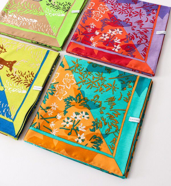 NOLLEY'S goodman「【halo commodity/ハロ コモディティー】Bandanna90 h261-906」|バンダナ・スカーフ|オレンジ系1