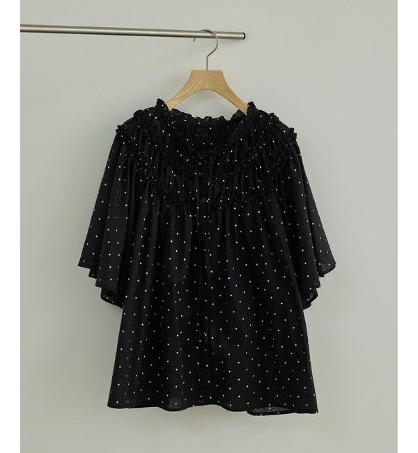 SALON adam et rope'「【crinkle crinkle crinkle】別注ドットコットンブラウス」|シャツ・ブラウス|