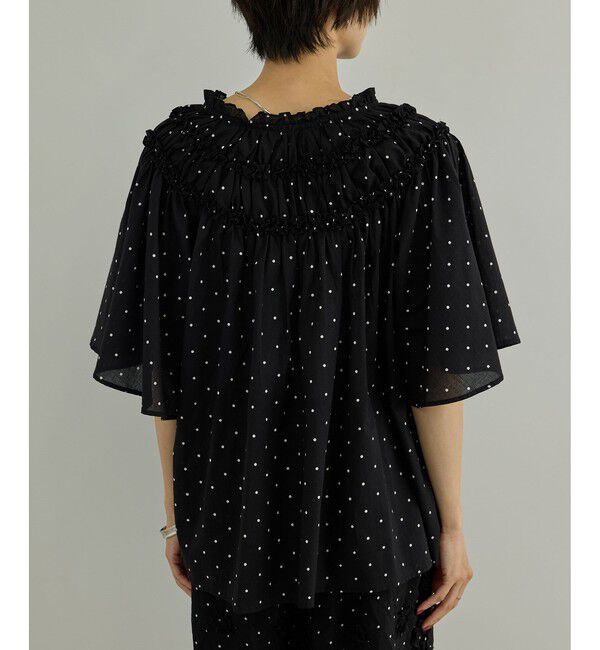 SALON adam et rope'「【crinkle crinkle crinkle】別注ドットコットンブラウス」|シャツ・ブラウス|