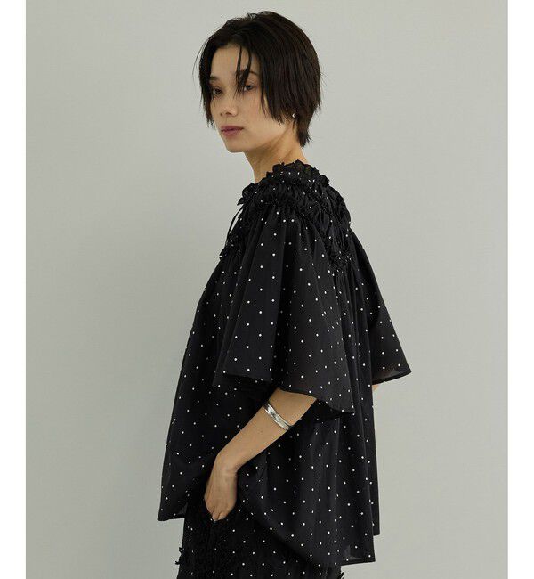 SALON adam et rope'「【crinkle crinkle crinkle】別注ドットコットンブラウス」|シャツ・ブラウス|