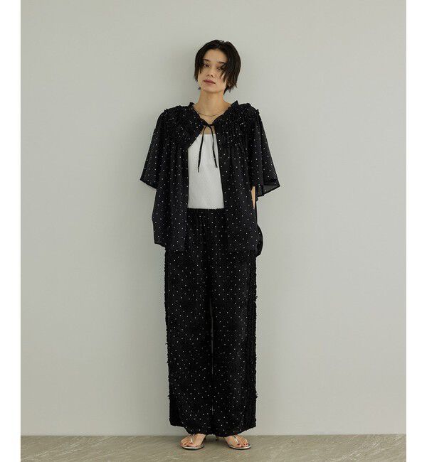SALON adam et rope'「【crinkle crinkle crinkle】別注ドットコットンブラウス」|シャツ・ブラウス|
