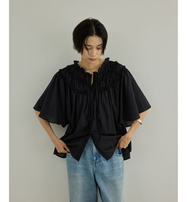 SALON adam et rope'「【crinkle crinkle crinkle】別注コットンブラウス」|シャツ・ブラウス|