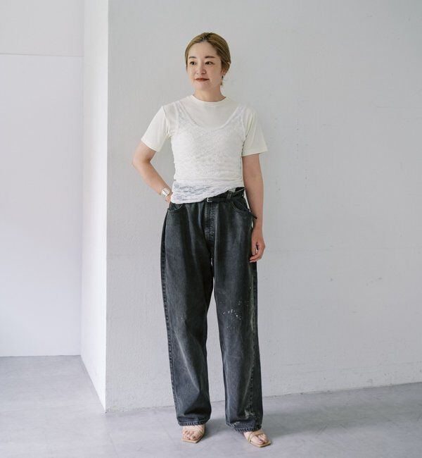  「【LUALY】【接触冷感/吸水速乾】シアープレーンチビTee」|Tシャツ・カットソー|