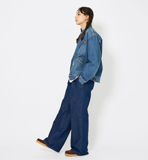 ABAHOUSE「【Lee/リー 】DENIM ZIP UP BLOUSON/オーバーサイズ デニ」|その他|