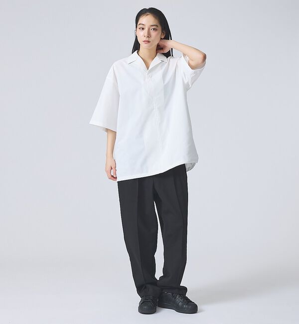 ABAHOUSE「【FORTUNA /フォルトゥナ】ECOTEC OpenCollarPO-Shi」|シャツ・ブラウス|