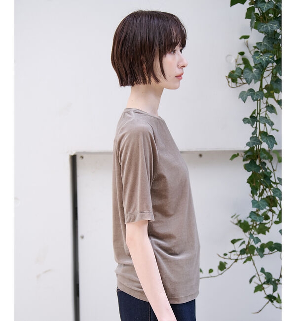 Rouge vif「【MICA&DEAL/マイカアンドディール】ベロアTEE / シアーベロア /」|Tシャツ・カットソー|