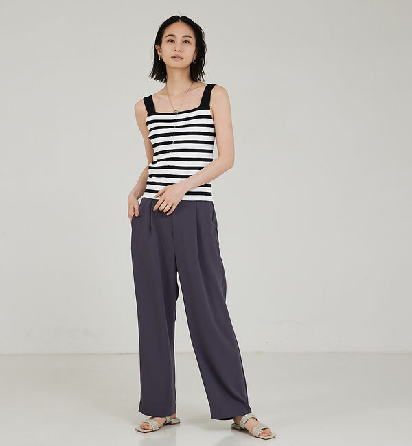 qualite「【セットアップ対応】マットサテンストレートパンツ」|その他|