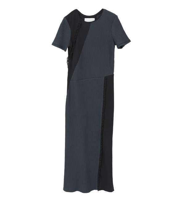 SOFFITTO「【3.1 Phillip Lim/スリーワンフィリップリム】マルチリブカットソーワンピース」|ワンピース|ネイビー