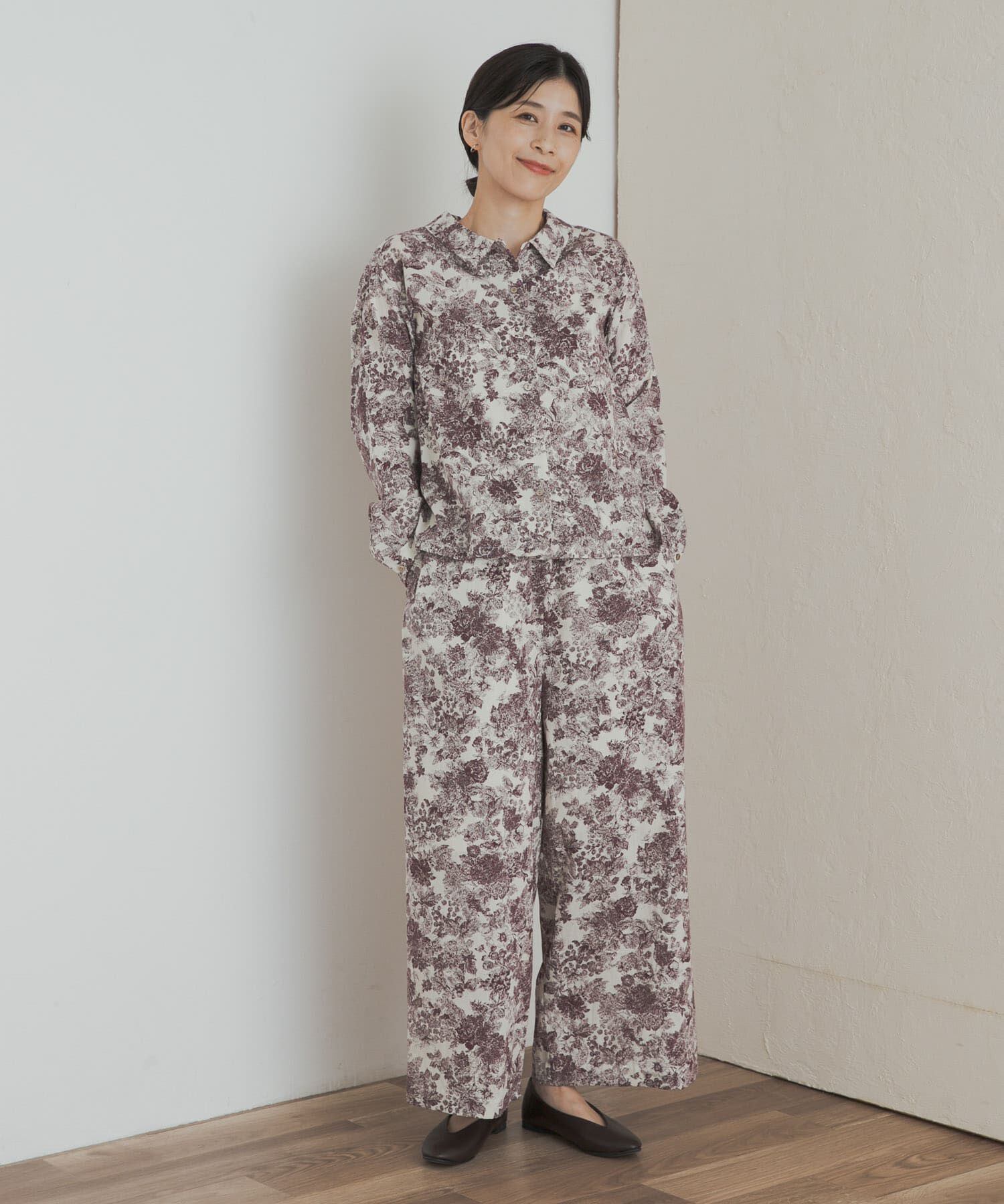 URBAN RESEARCH DOORS「mizuiro ind　print basic shirts」|シャツ・ブラウス|