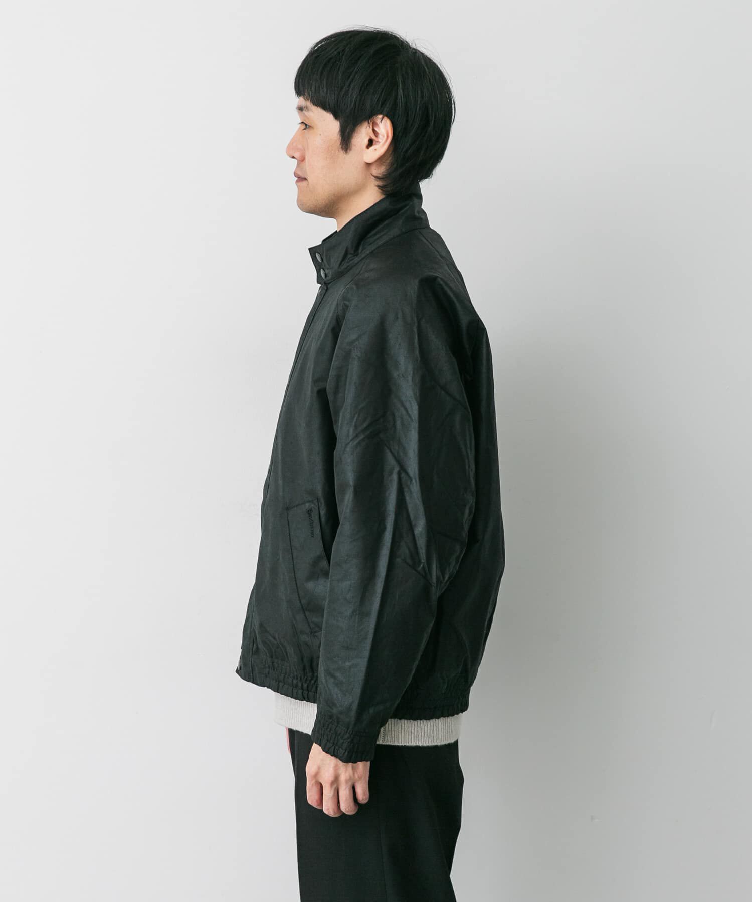 URBAN RESEARCH DOORS「Barbour　BLOUSON TRANSPORT WAX JACKET」|ノーカラーコート|