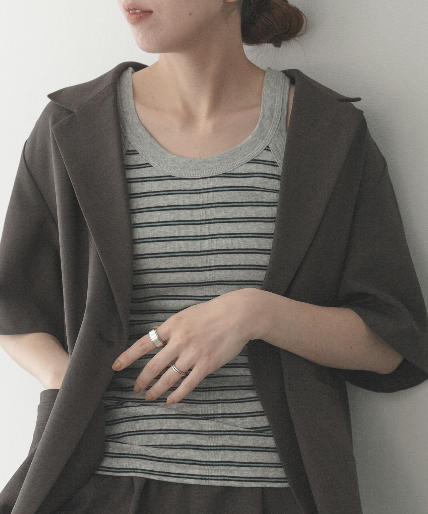 Sonny Label 「Miller　パネルリブアスレチックタンクトップ」|タンクトップ|グレー系その他