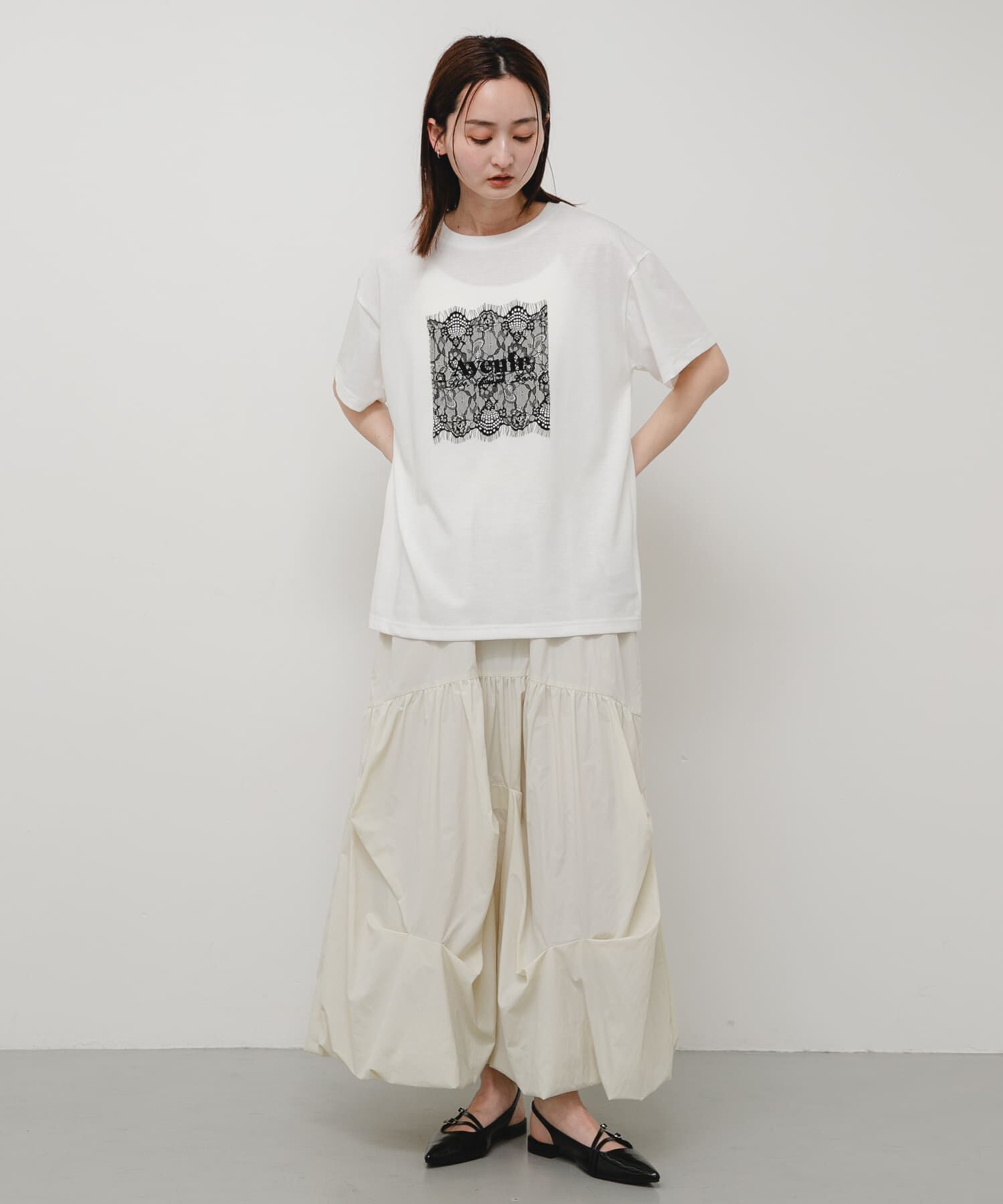 SENSE OF PLACE by URBAN RESEARCH「レースロゴTシャツ」|Tシャツ・カットソー|