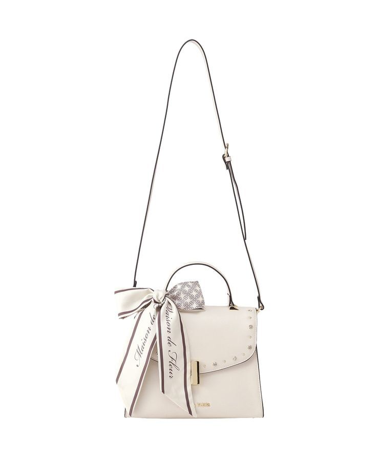 Maison de FLEUR「スタッズフラップ2Wayバッグ」|ハンドバッグ|