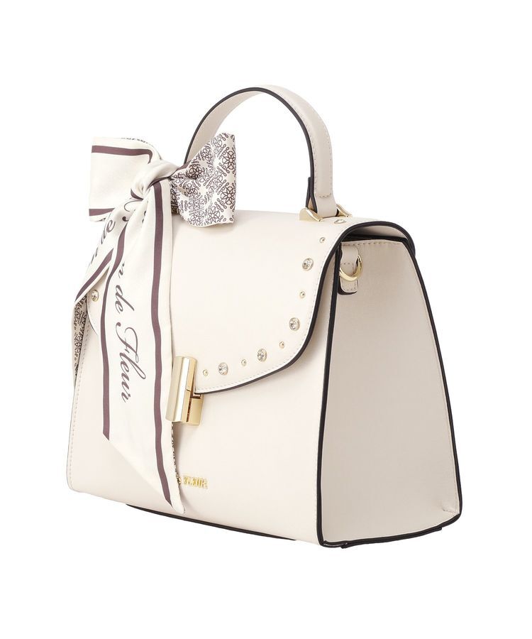Maison de FLEUR「スタッズフラップ2Wayバッグ」|ハンドバッグ|