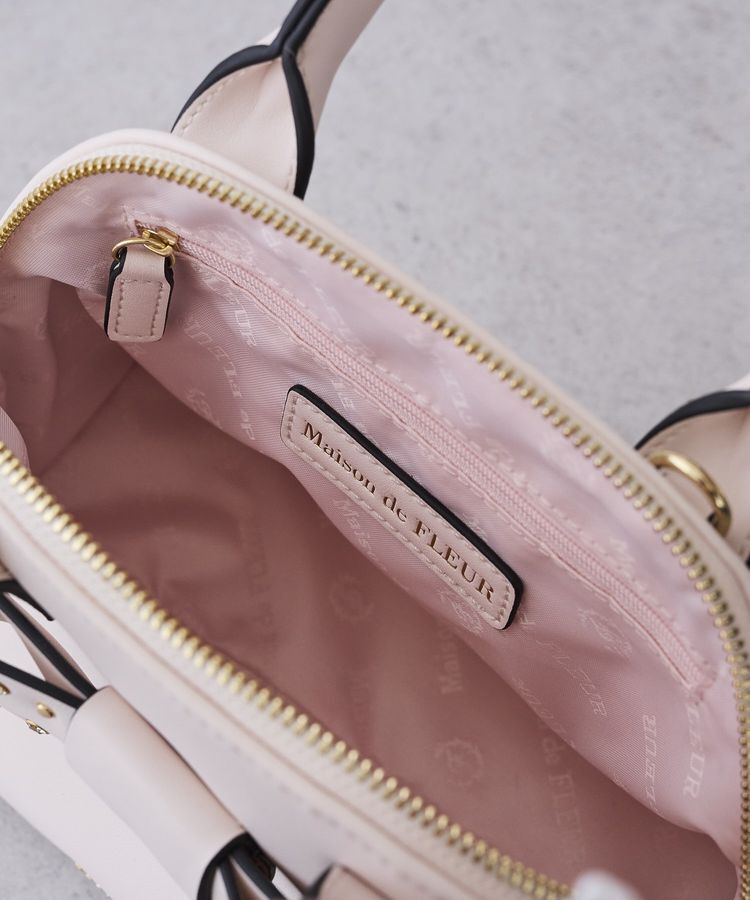 Maison de FLEUR「リボンハーフムーン2Wayバッグ」|ハンドバッグ|