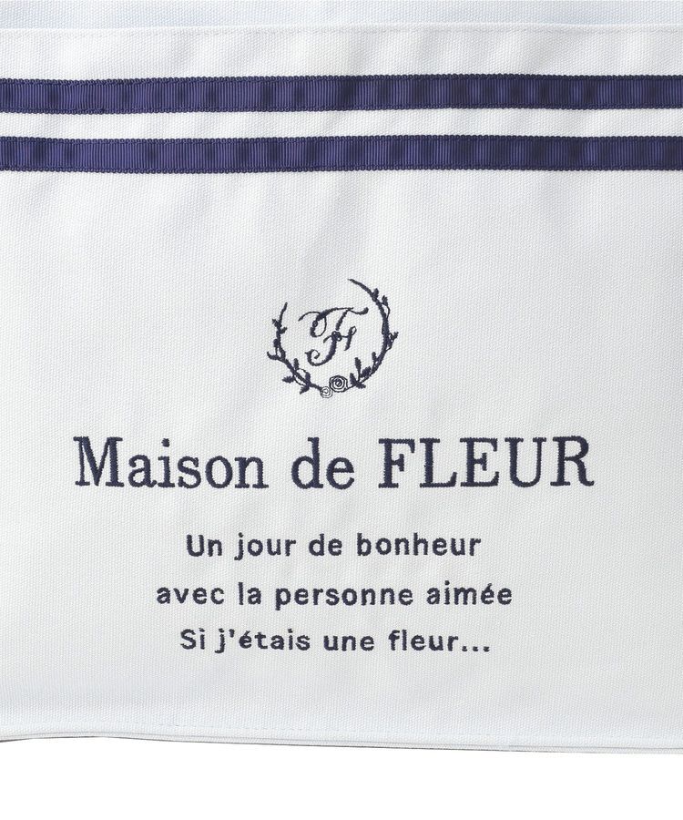 Maison de FLEUR「マリンラインリボンスクエアトートバッグ」|トートバッグ|