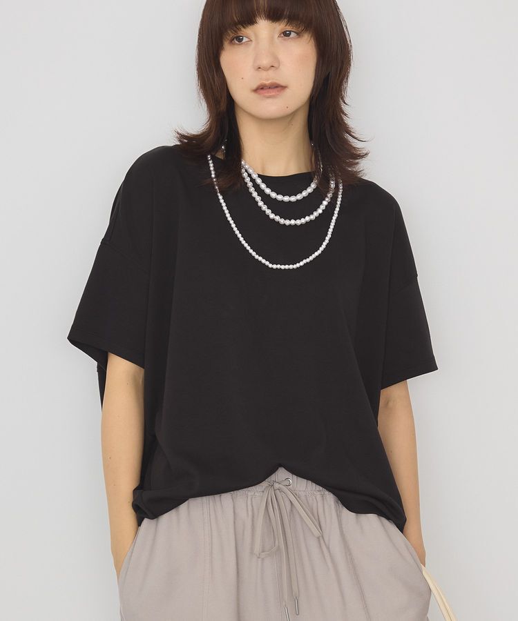 AMERICAN HOLIC「【接触冷感+UVカット】半袖コクーンカットプルオーバー」|Tシャツ・カットソー|