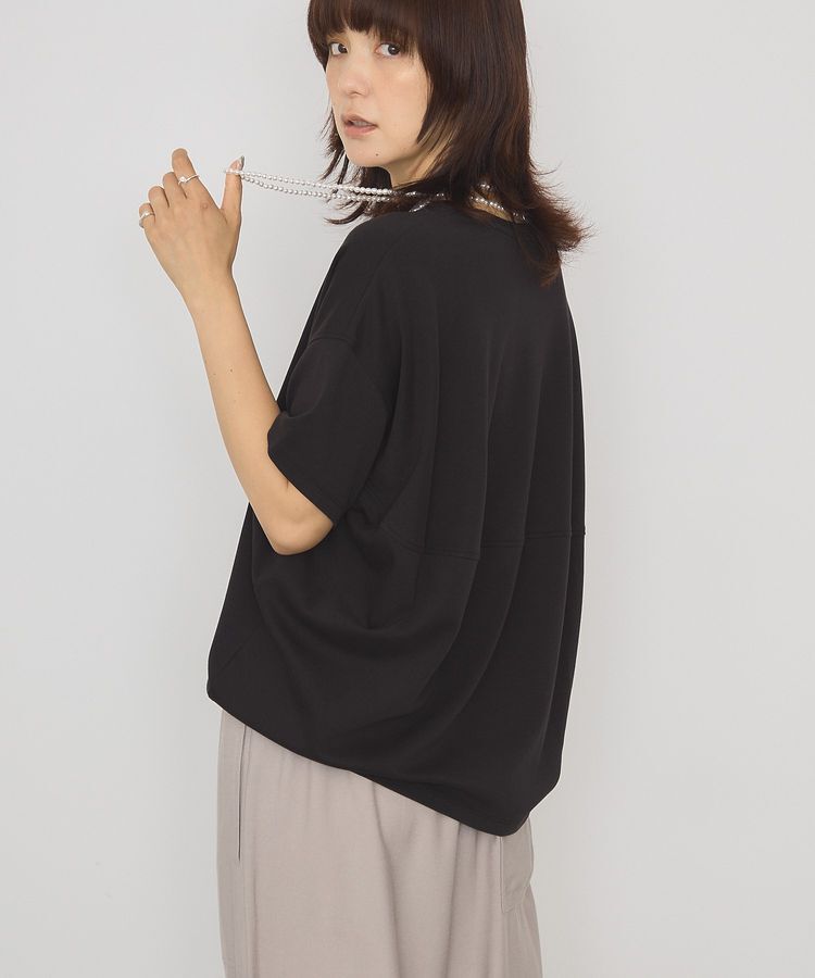 AMERICAN HOLIC「【接触冷感+UVカット】半袖コクーンカットプルオーバー」|Tシャツ・カットソー|