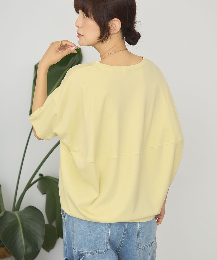 AMERICAN HOLIC「【接触冷感+UVカット】半袖コクーンカットプルオーバー」|Tシャツ・カットソー|