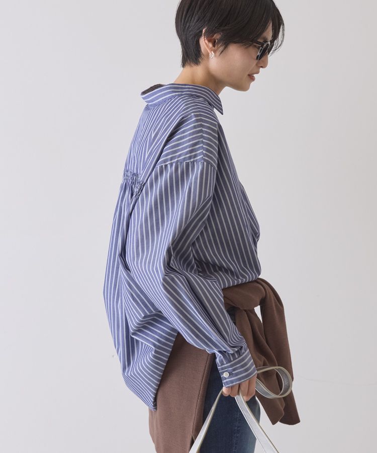 AMERICAN HOLIC「【イージーケア】バックギャザースキッパーシャツ」|シャツ・ブラウス|