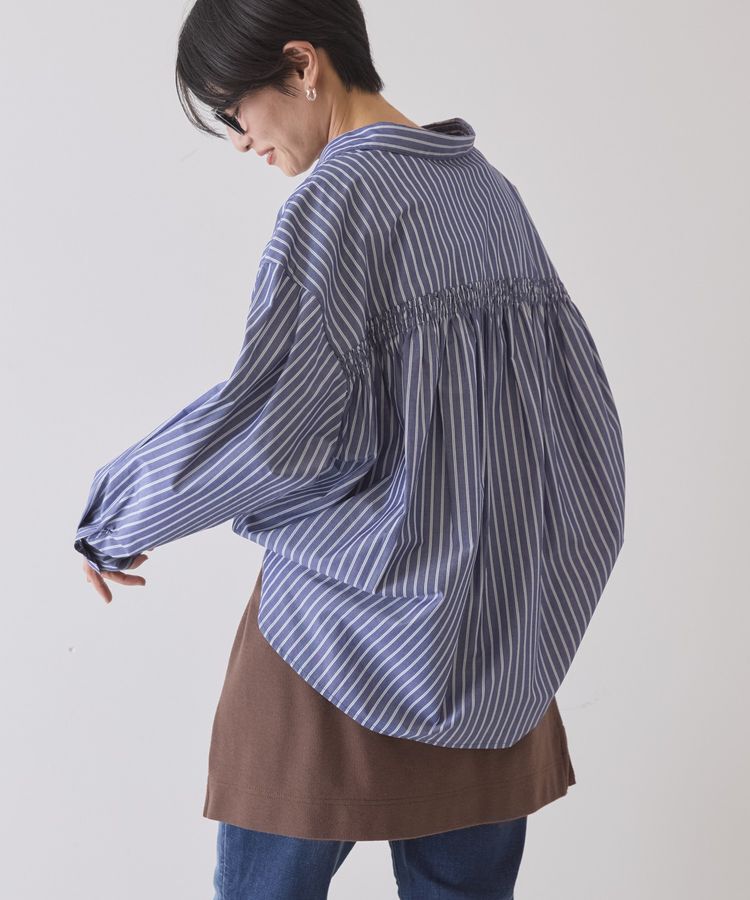 AMERICAN HOLIC「【イージーケア】バックギャザースキッパーシャツ」|シャツ・ブラウス|