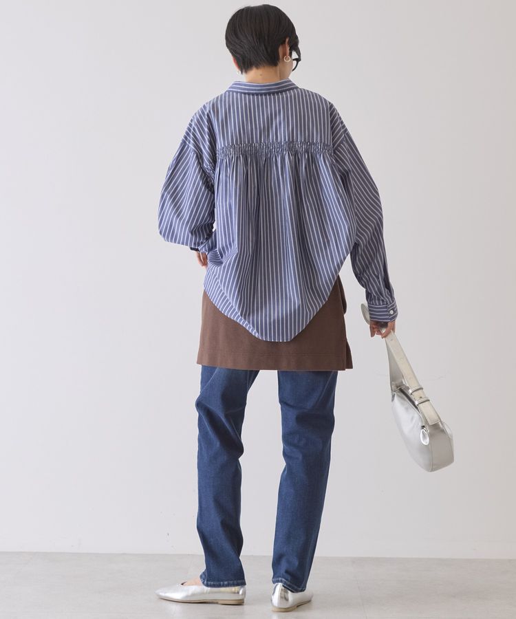 AMERICAN HOLIC「【イージーケア】バックギャザースキッパーシャツ」|シャツ・ブラウス|