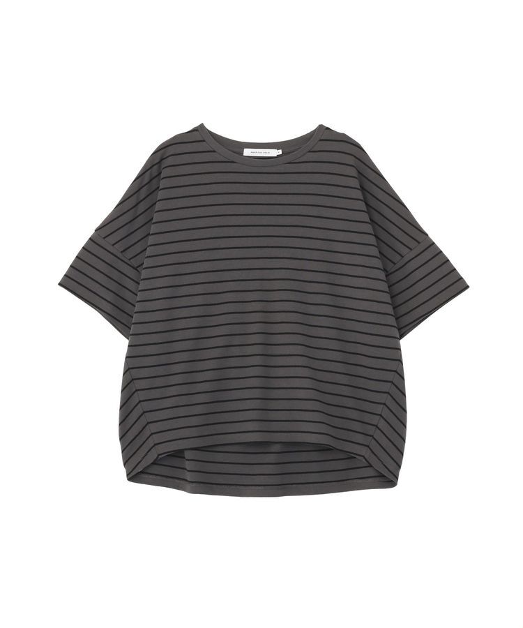 AMERICAN HOLIC「【UVカット・接触冷感】ボーダーコクーンプルオーバー」|Tシャツ・カットソー|