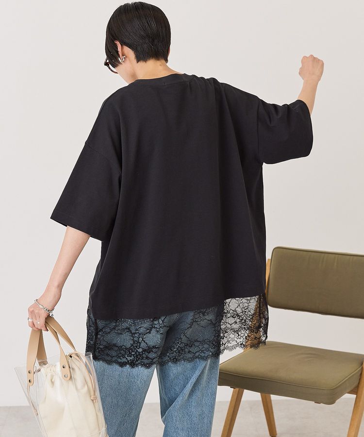 AMERICAN HOLIC「カレッジロゴレースドッキングTシャツ」|Tシャツ・カットソー|